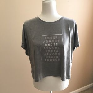 Under Armour grey crop top shirt